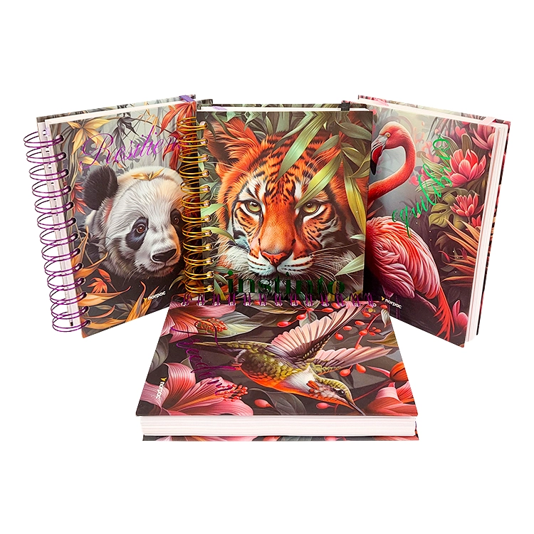 Agenda Norpac 2026 Luxury Linea Fauna Diaria Espiralada N°7 Tapa Dura Art.AGE5016